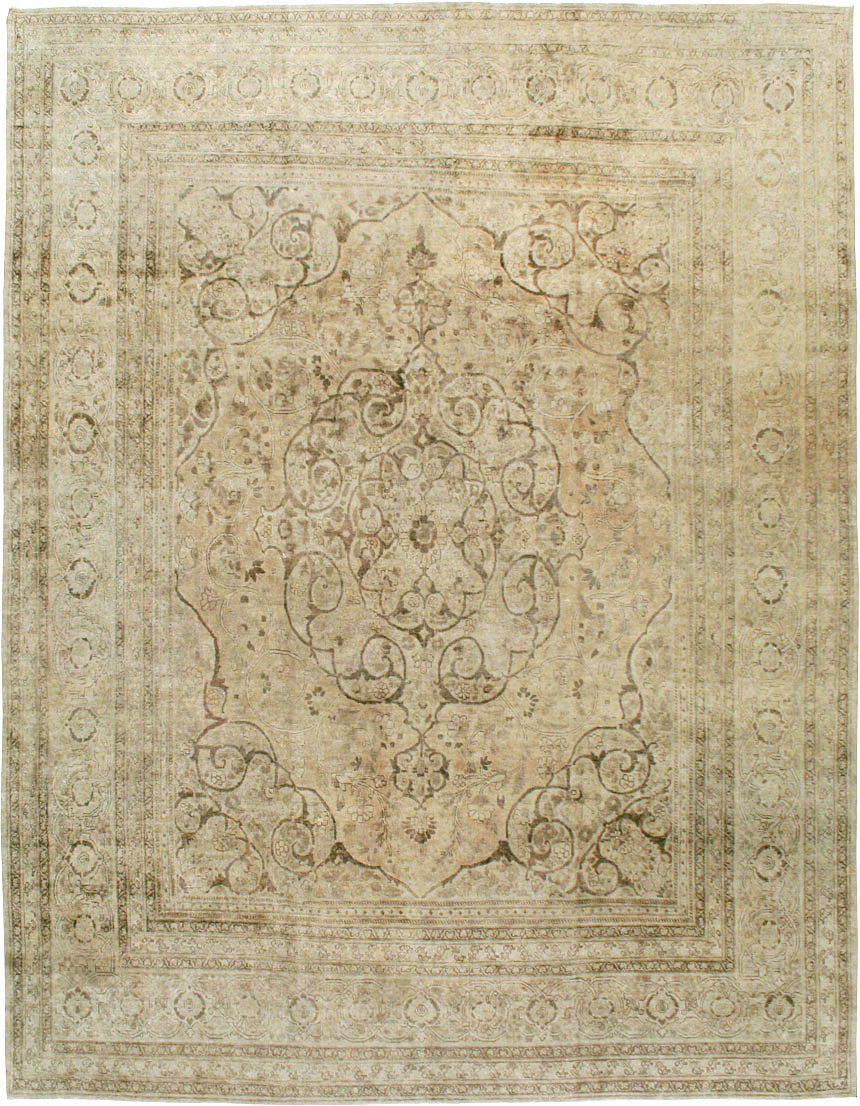 Antique Persian Tabriz Carpet, No.18812 - Staging