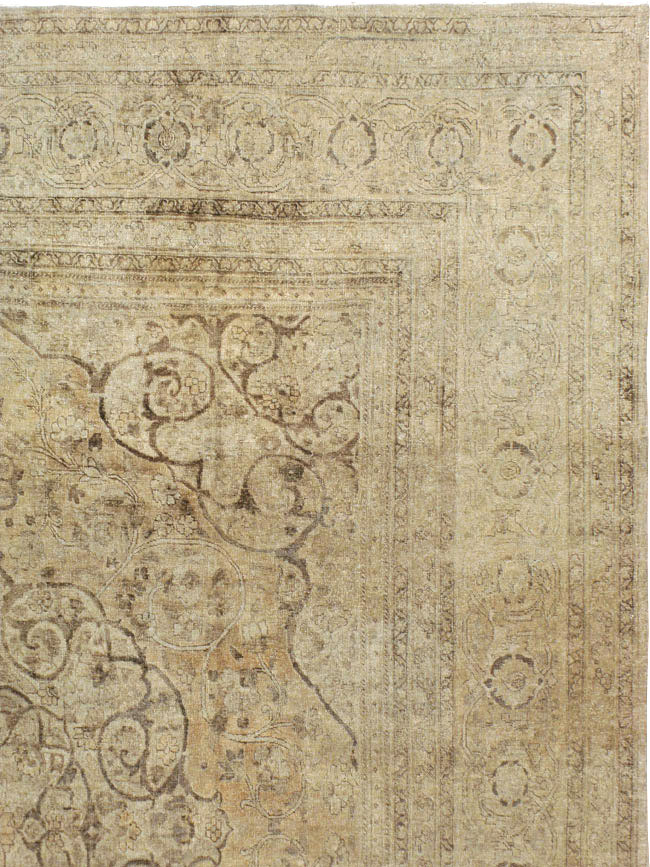 Antique Persian Tabriz Carpet, No.18812 - Staging