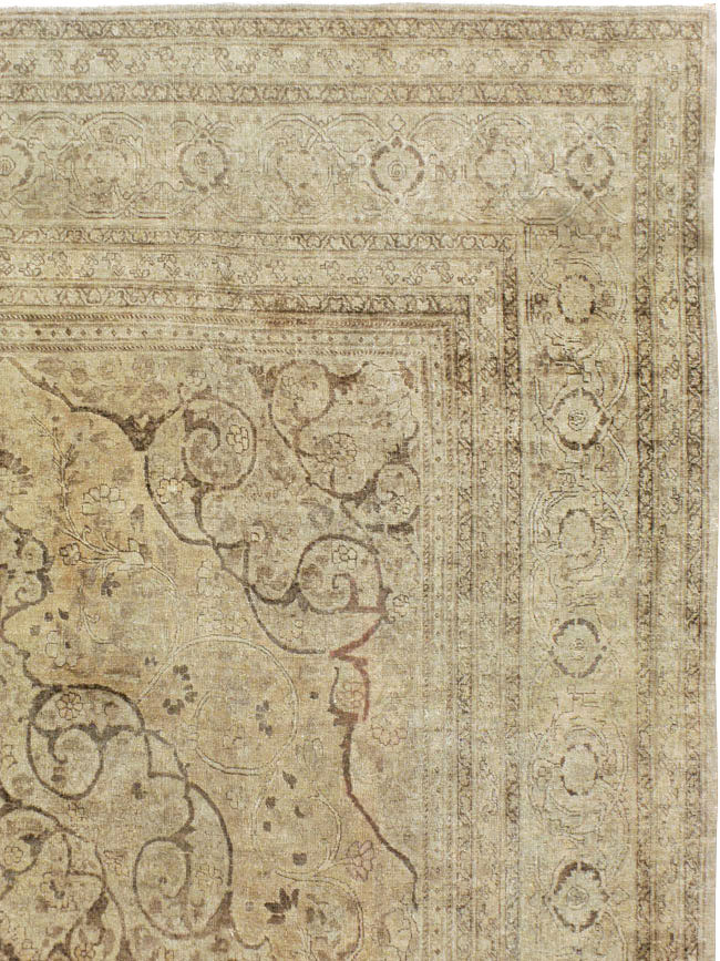 Antique Persian Tabriz Carpet, No.18812 - Staging