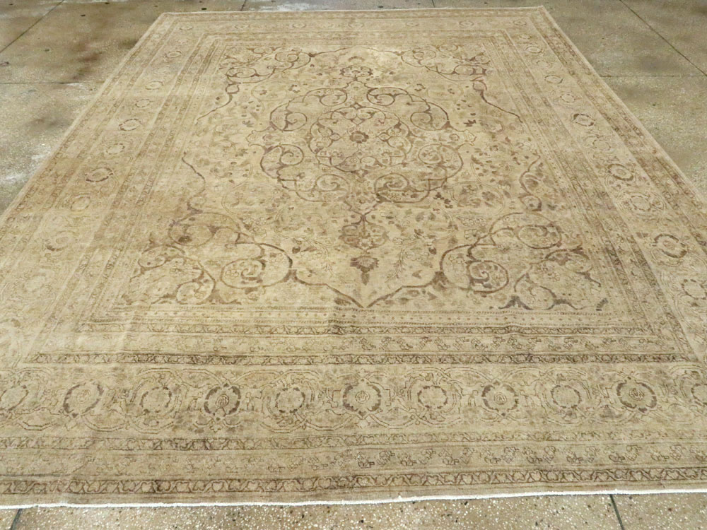 Antique Persian Tabriz Carpet, No.18812 - Staging