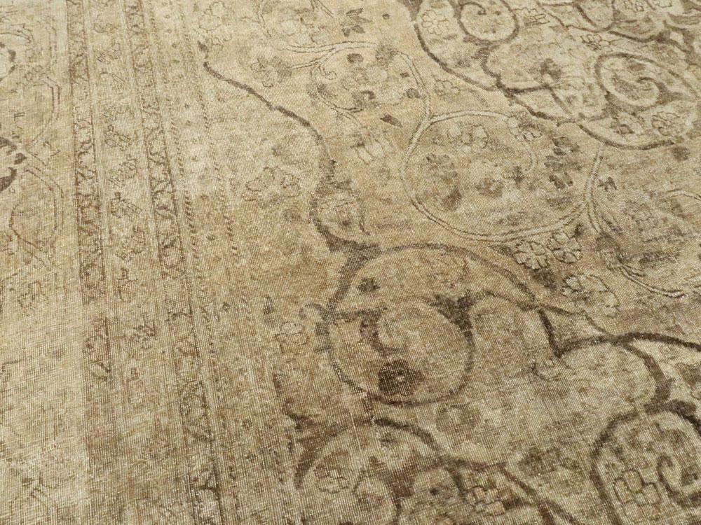 Antique Persian Tabriz Carpet, No.18812 - Staging