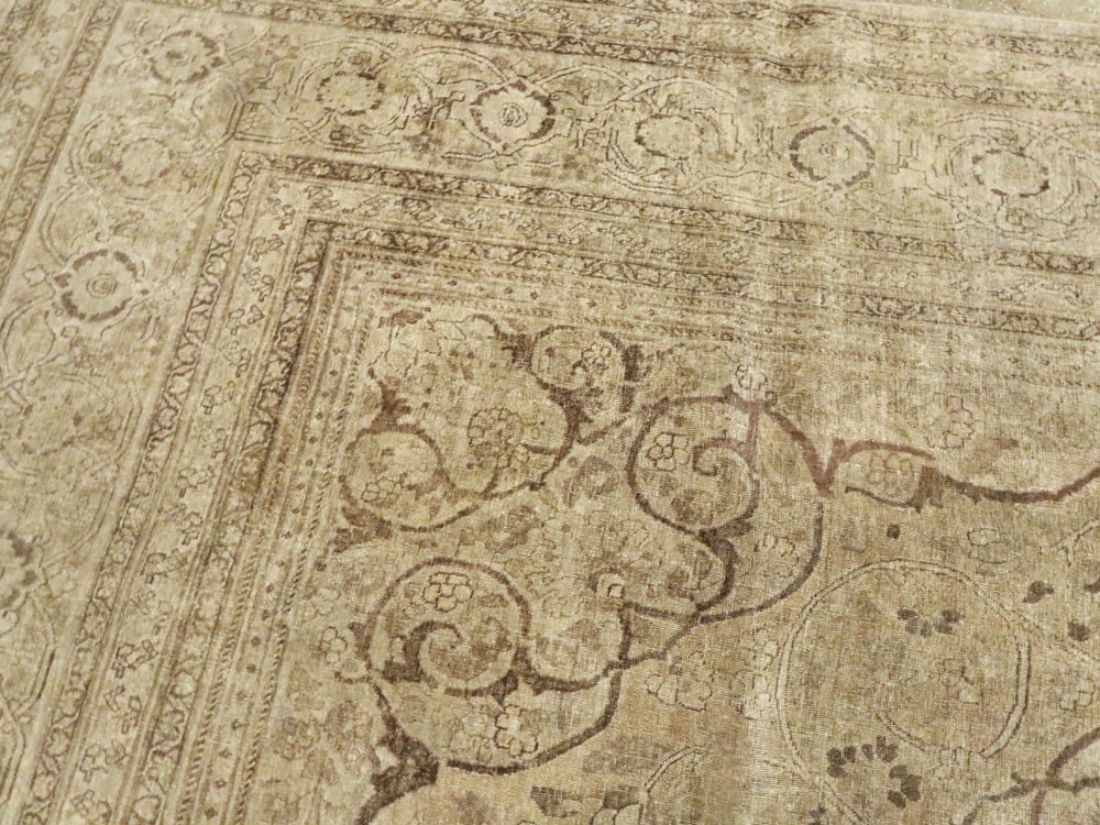 Antique Persian Tabriz Carpet, No.18812 - Staging