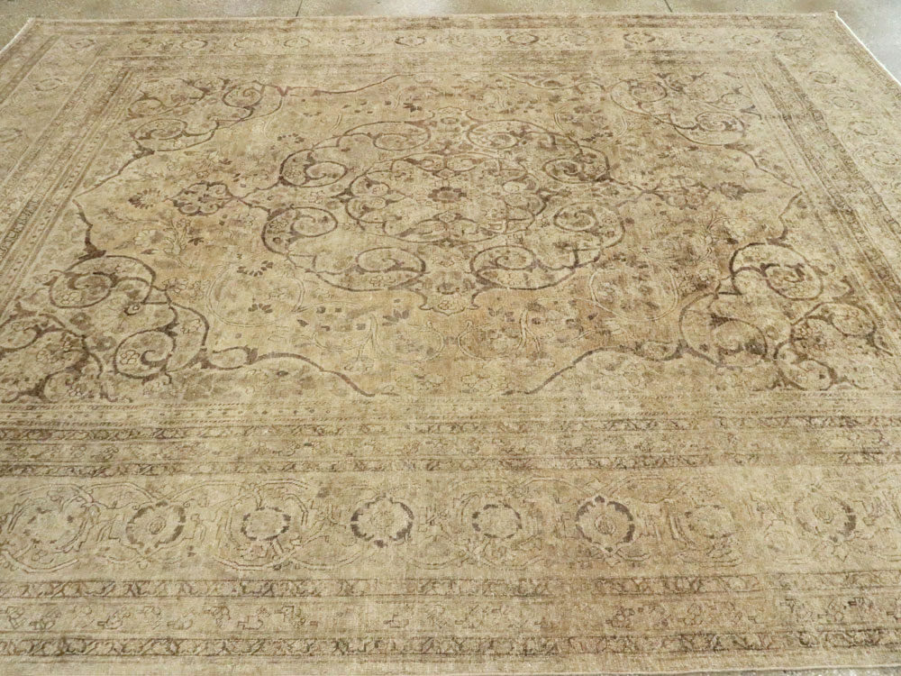 Antique Persian Tabriz Carpet, No.18812 - Staging