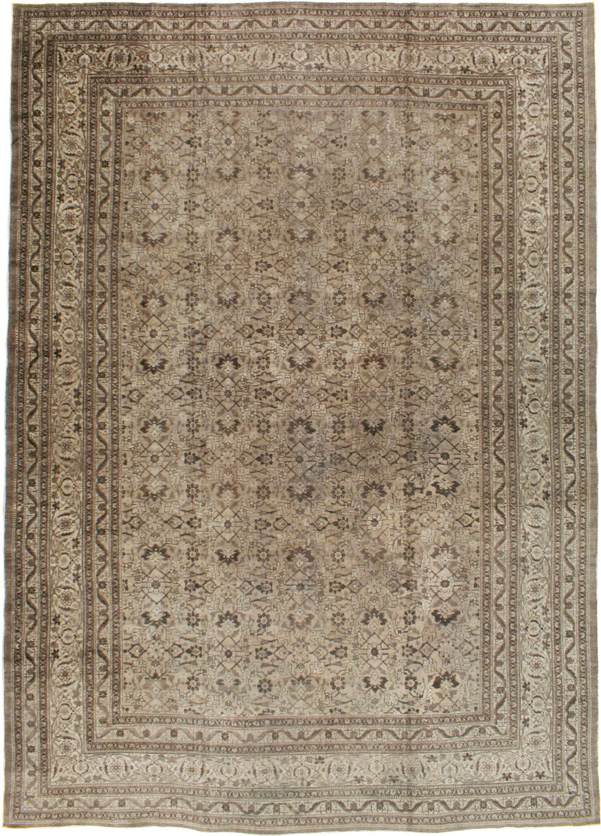 Antique Persian Tabriz Carpet, No.18815 - Staging