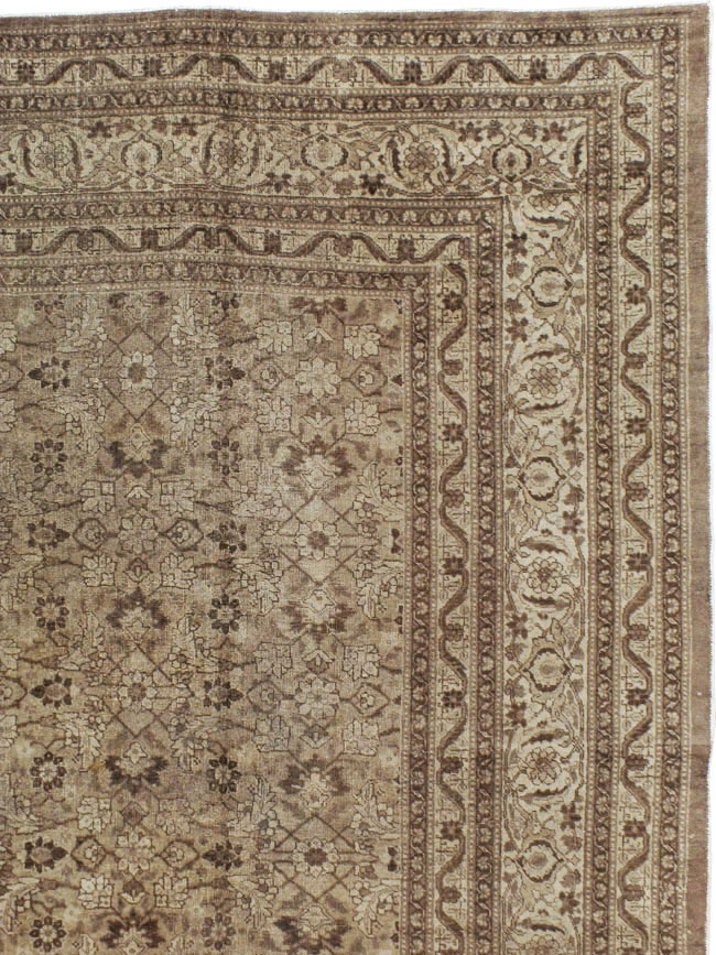 Antique Persian Tabriz Carpet, No.18815 - Staging