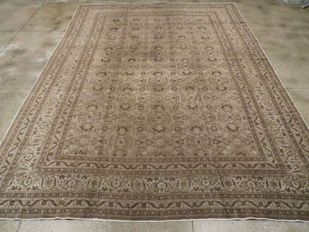 Antique Persian Tabriz Carpet, No.18815 - Staging