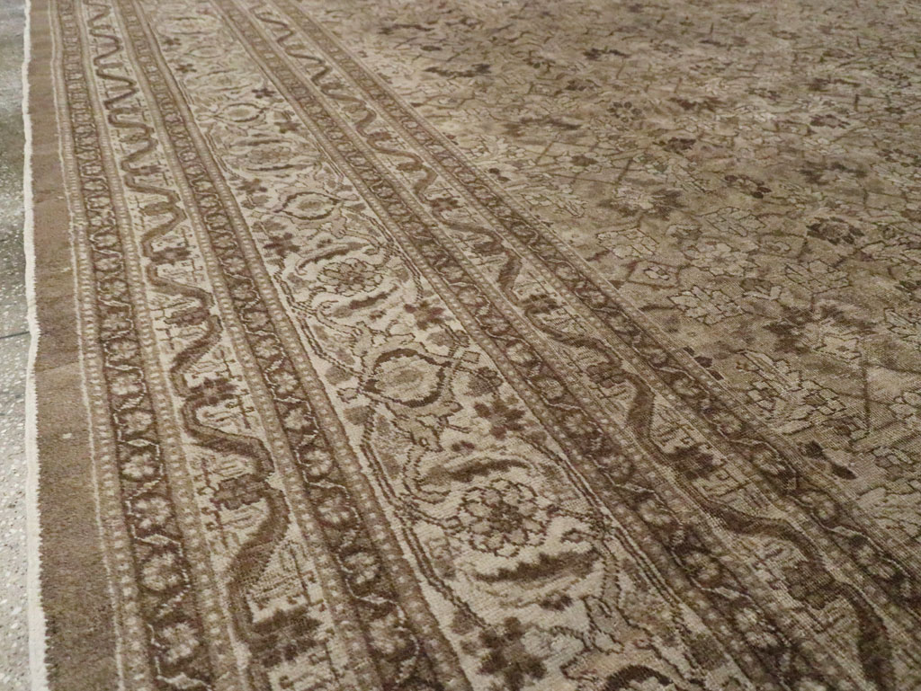 Antique Persian Tabriz Carpet, No.18815 - Staging