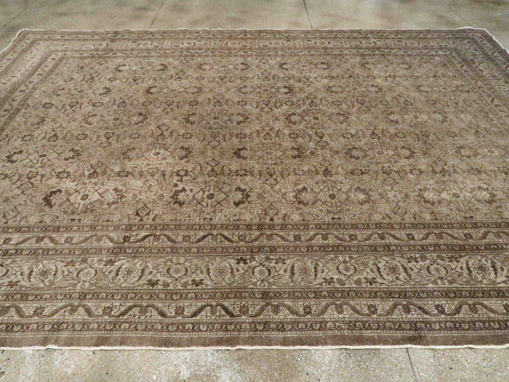 Antique Persian Tabriz Carpet, No.18815 - Staging