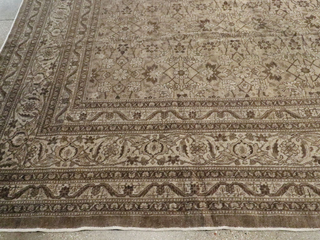 Antique Persian Tabriz Carpet, No.18815 - Staging