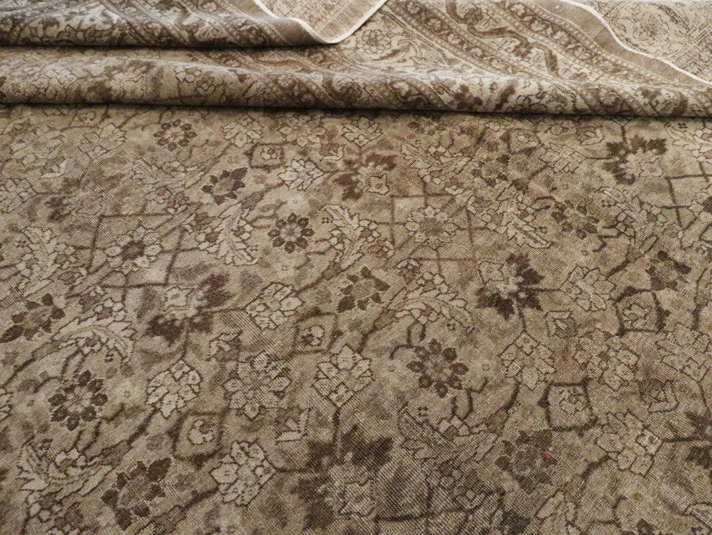 Antique Persian Tabriz Carpet, No.18815 - Staging