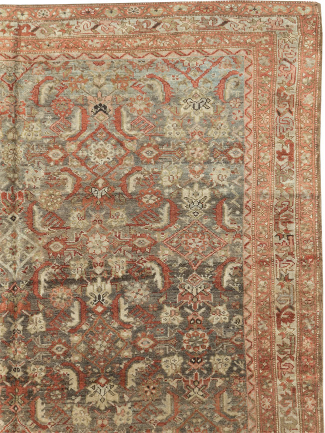 Antique Persian Kurdish Gallery Carpet, No.18844 - Staging