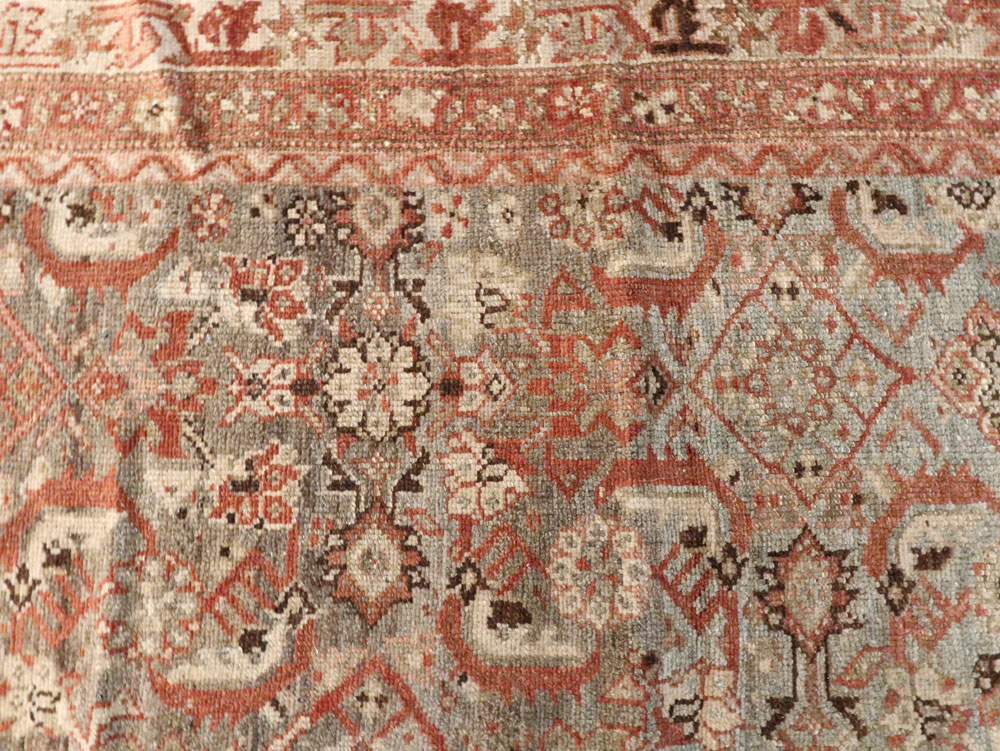 Antique Persian Kurdish Gallery Carpet, No.18844 - Staging