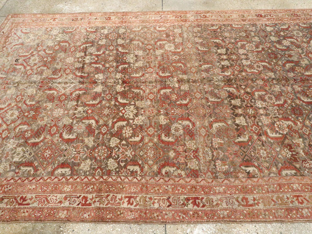 Antique Persian Kurdish Gallery Carpet, No.18844 - Staging