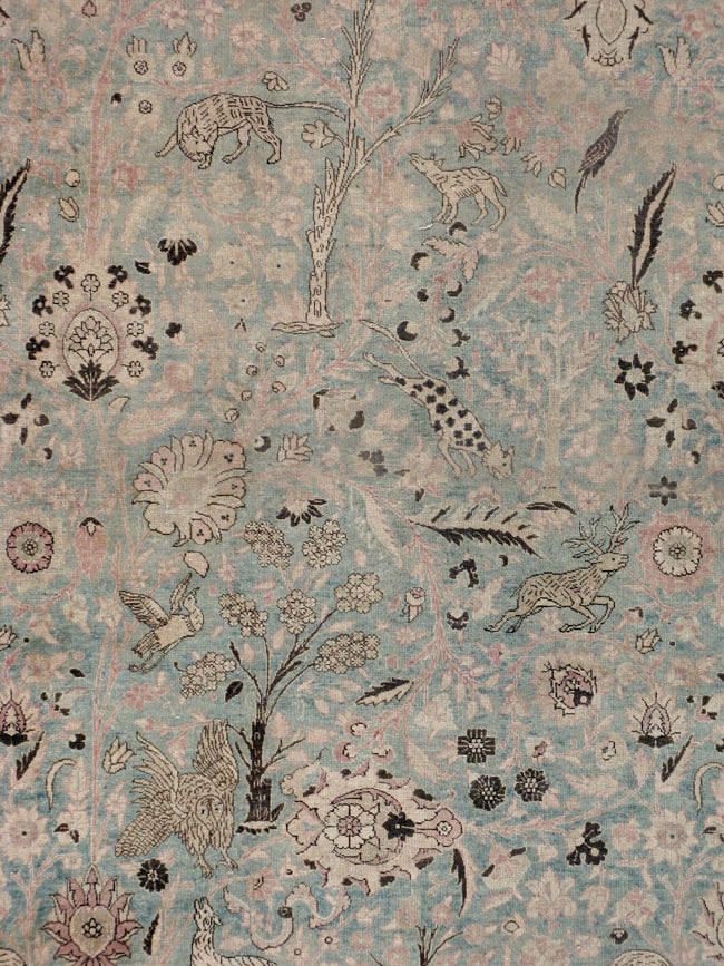 Antique Persian Tabriz Carpet, No.18846 - Staging
