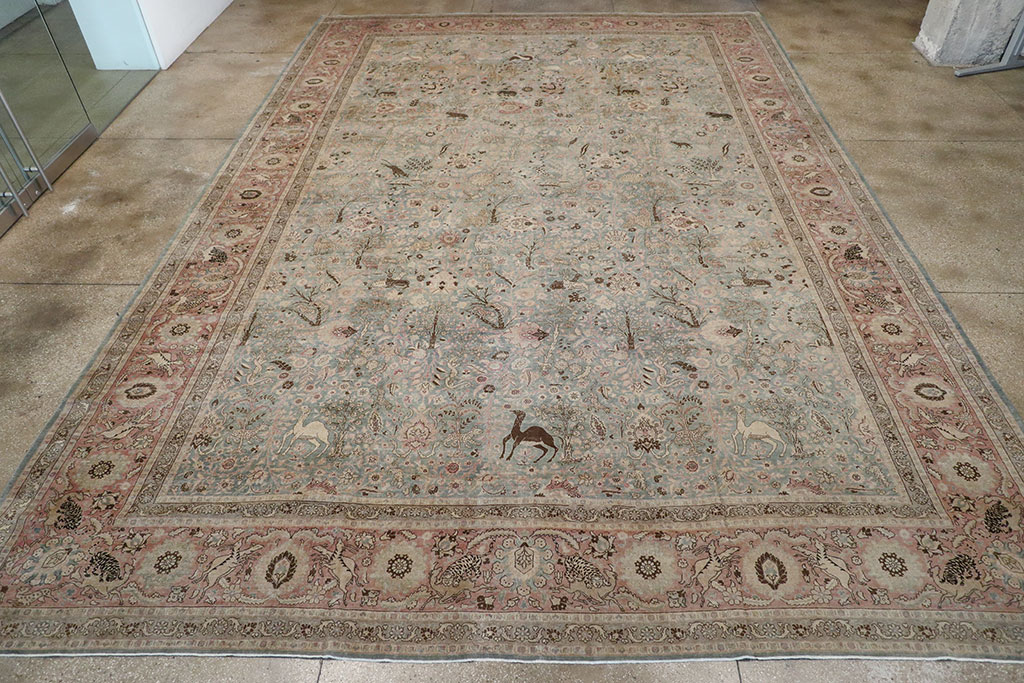 Antique Persian Tabriz Carpet, No.18846 - Staging