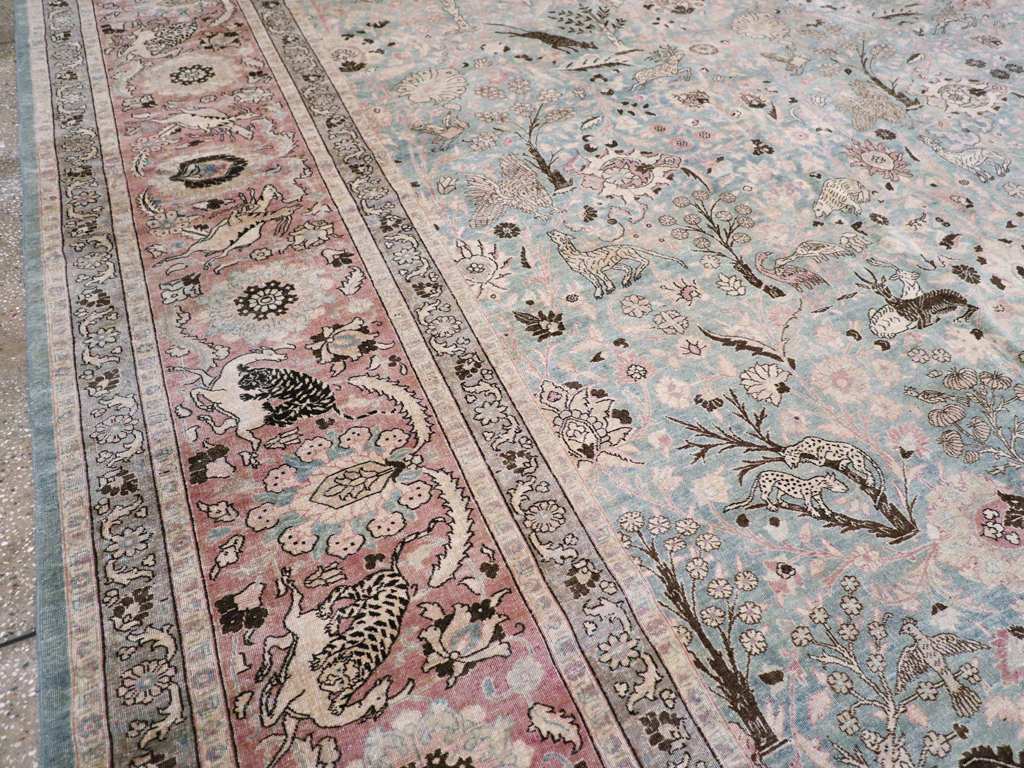 Antique Persian Tabriz Carpet, No.18846 - Staging