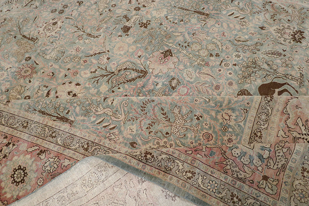 Antique Persian Tabriz Carpet, No.18846 - Staging