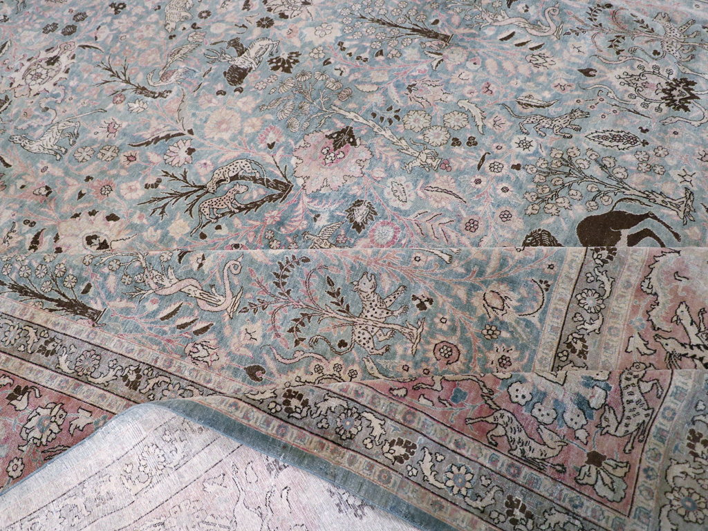 Antique Persian Tabriz Carpet, No.18846 - Staging