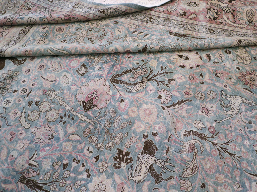 Antique Persian Tabriz Carpet, No.18846 - Staging