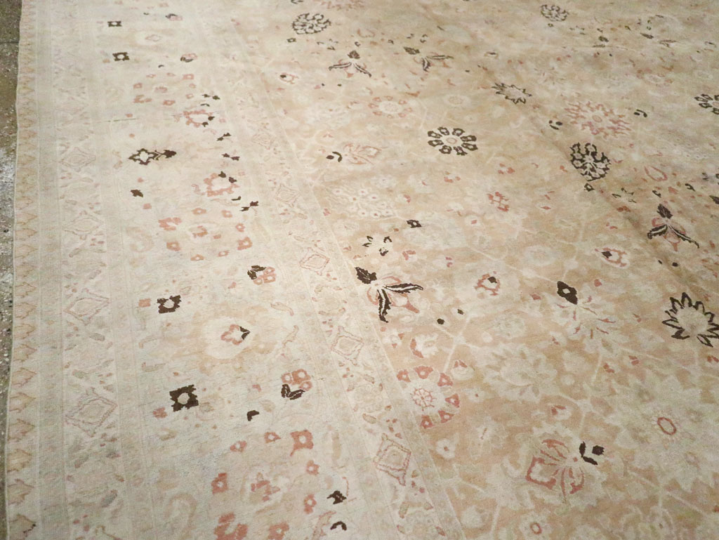 Antique Persian Tabriz Carpet, No.18848 - Staging