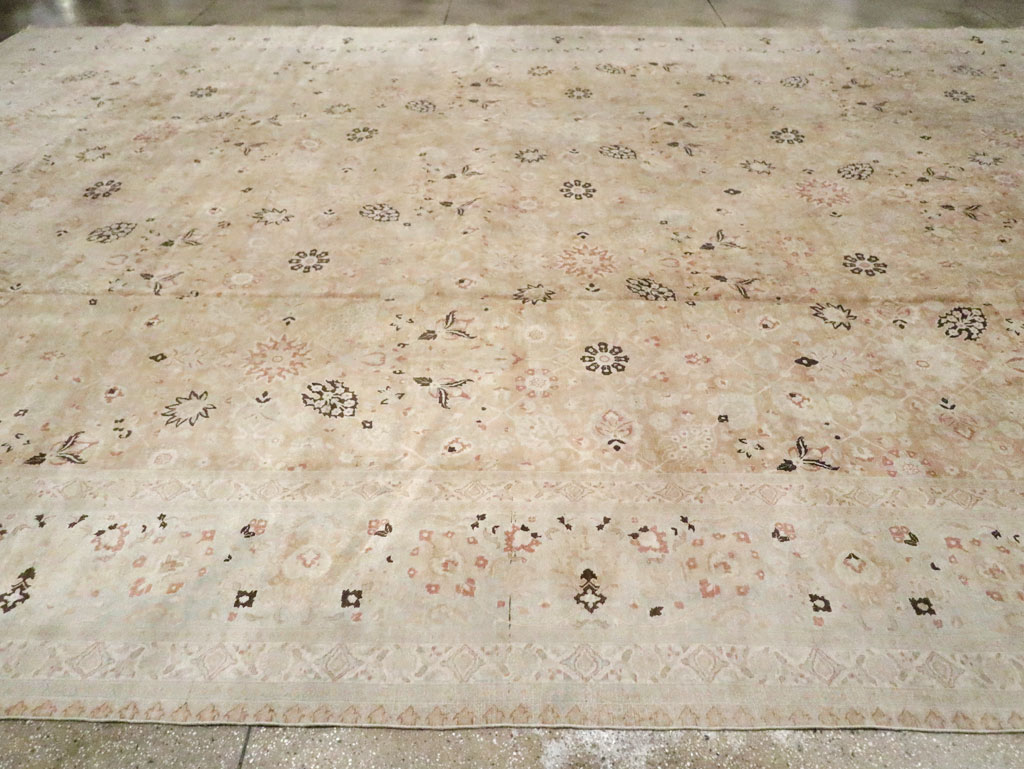 Antique Persian Tabriz Carpet, No.18848 - Staging
