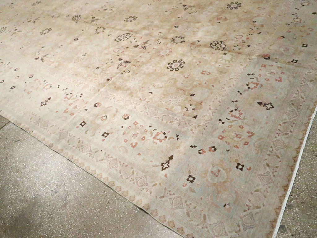 Antique Persian Tabriz Carpet, No.18848 - Staging