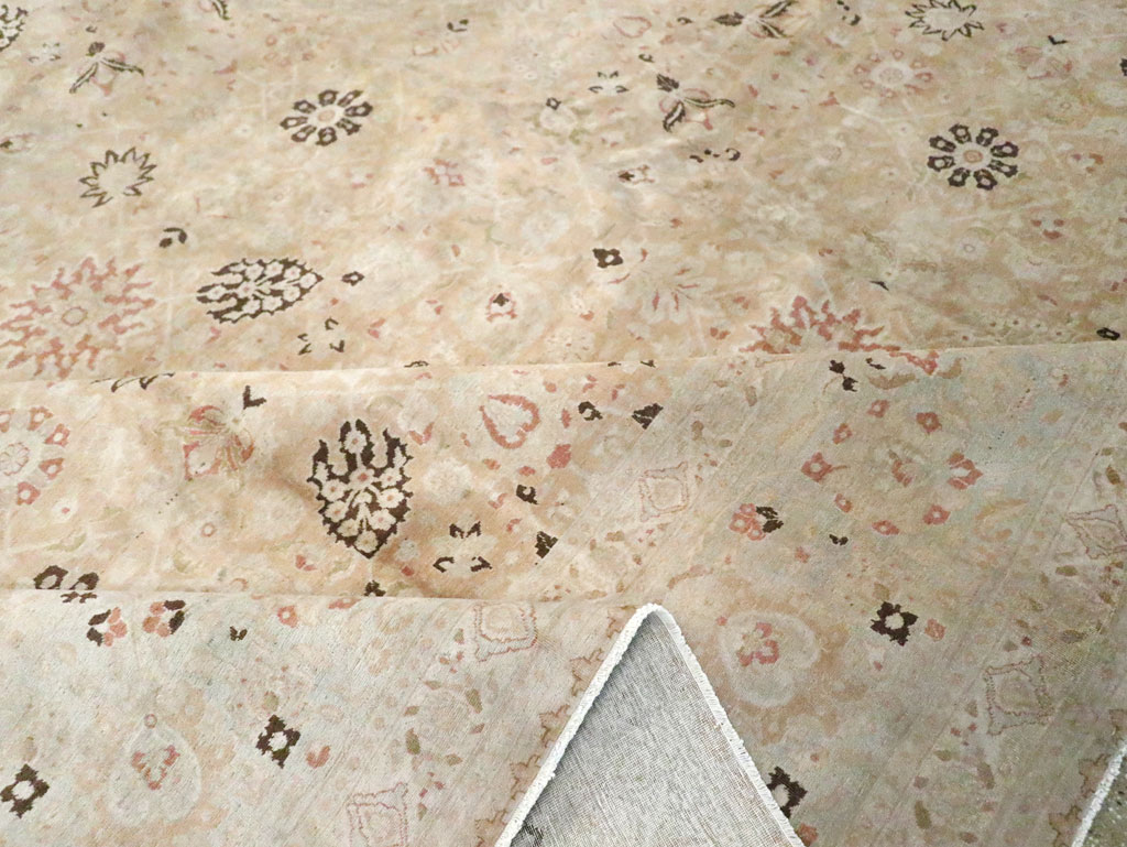 Antique Persian Tabriz Carpet, No.18848 - Staging