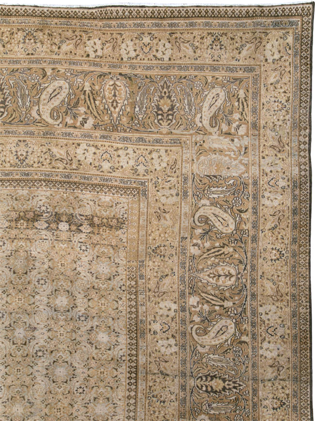 Antique Persian Dorokhsh Carpet, No.18851 - Staging