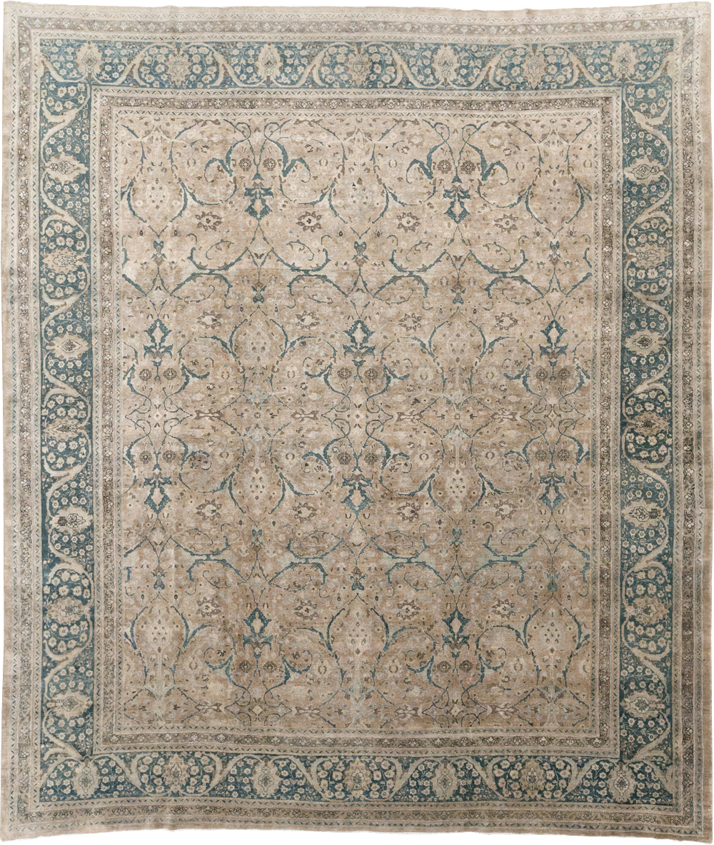 Antique Persian Tabriz Carpet, No.18900 - Staging