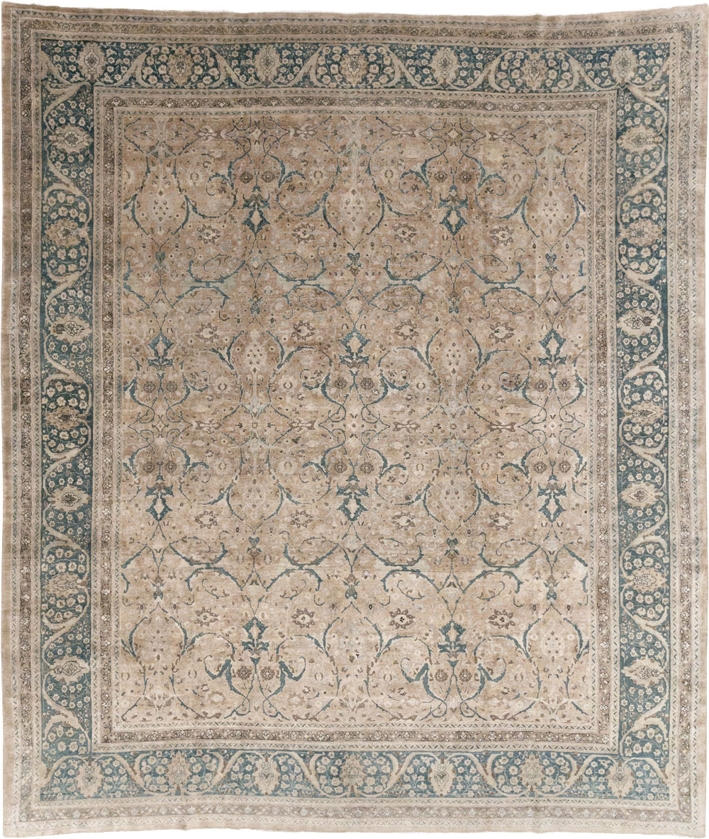 Antique Persian Tabriz Carpet, No.18900 - Staging