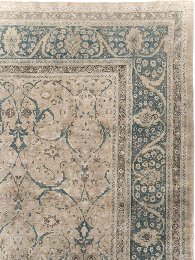 Antique Persian Tabriz Carpet, No.18900 - Staging