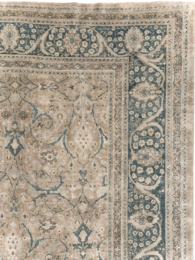 Antique Persian Tabriz Carpet, No.18900 - Staging