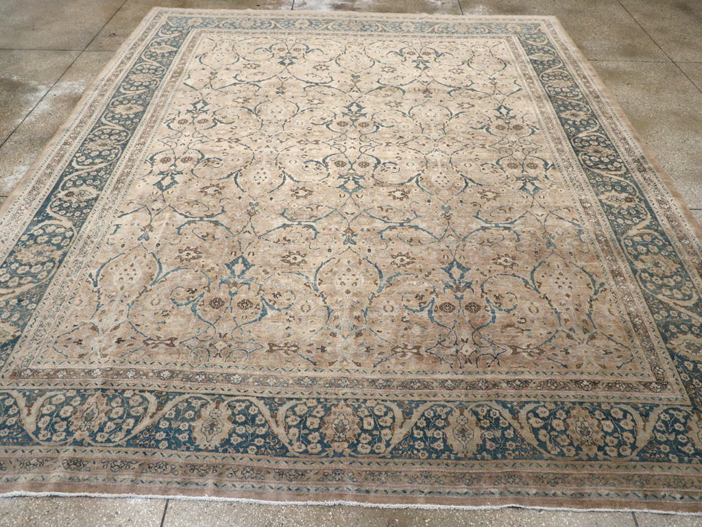 Antique Persian Tabriz Carpet, No.18900 - Staging