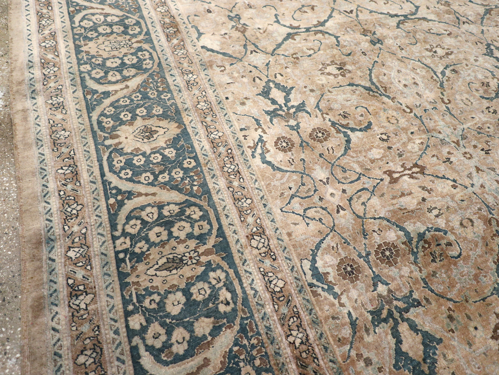Antique Persian Tabriz Carpet, No.18900 - Staging