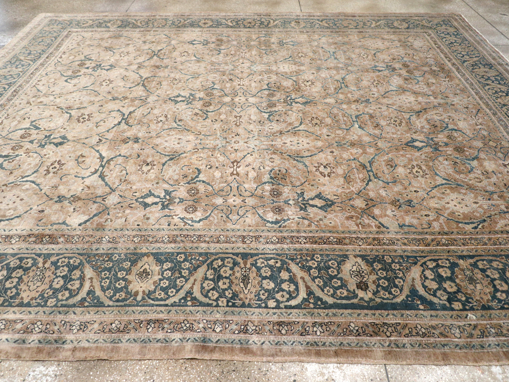 Antique Persian Tabriz Carpet, No.18900 - Staging