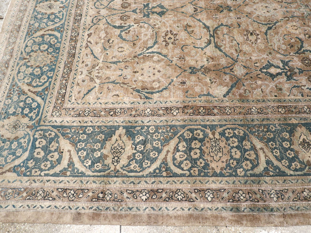 Antique Persian Tabriz Carpet, No.18900 - Staging