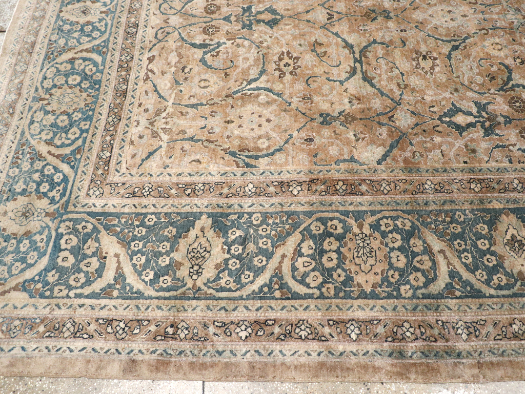 Antique Persian Tabriz Carpet, No.18900 - Staging