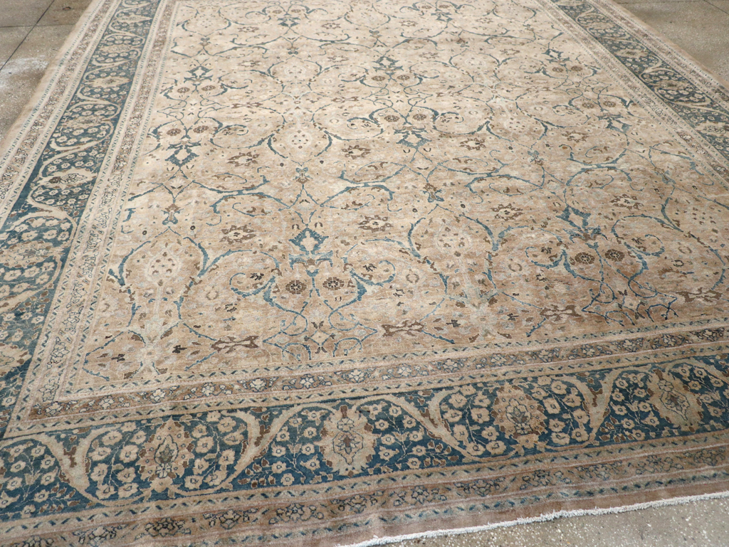 Antique Persian Tabriz Carpet, No.18900 - Staging