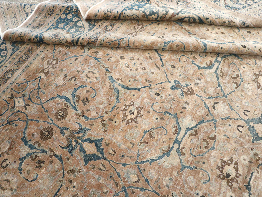Antique Persian Tabriz Carpet, No.18900 - Staging