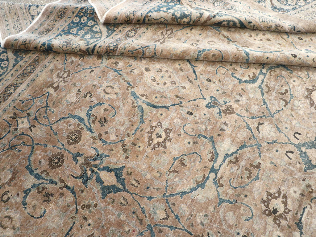 Antique Persian Tabriz Carpet, No.18900 - Staging