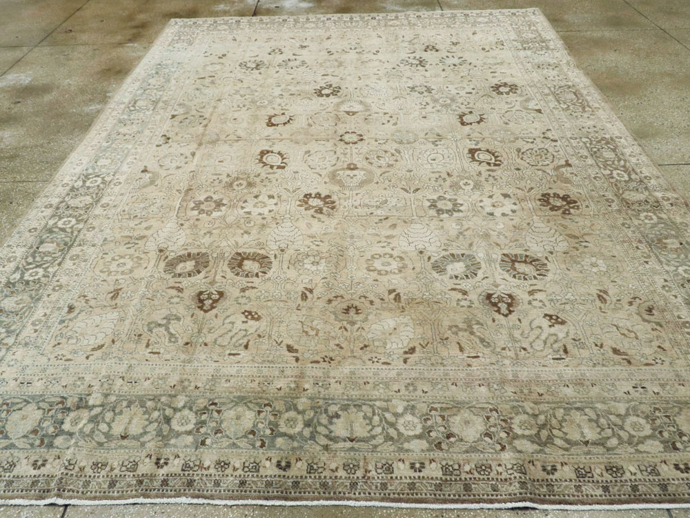 Antique Persian Tabriz Carpet, No.18904 - Staging