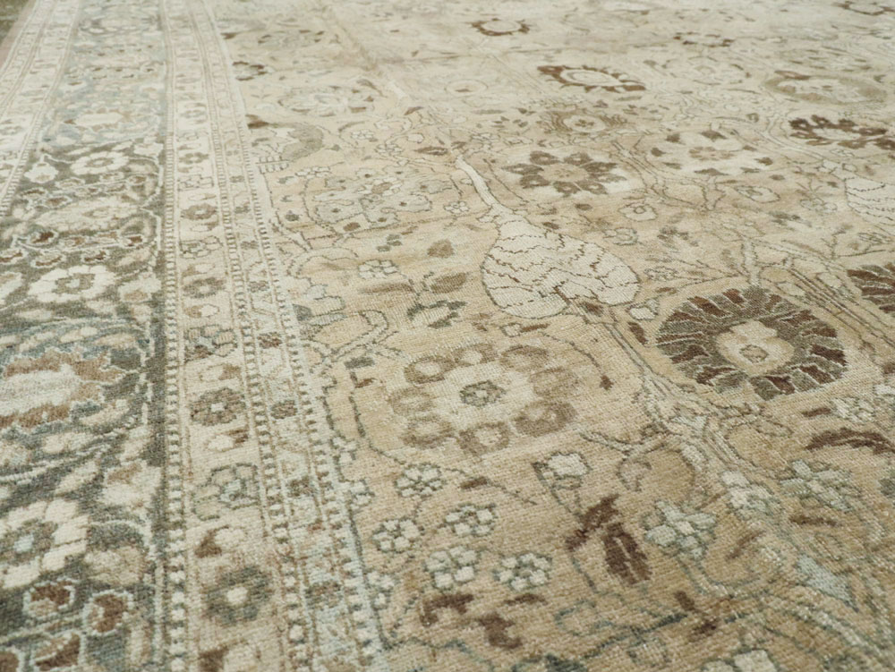 Antique Persian Tabriz Carpet, No.18904 - Staging