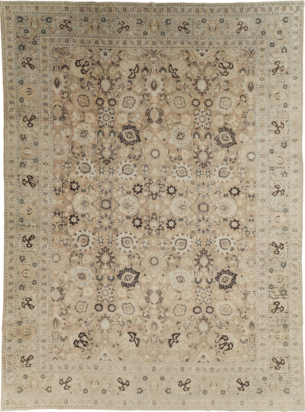Antique Persian Tabriz Carpet, No.18906 - Staging