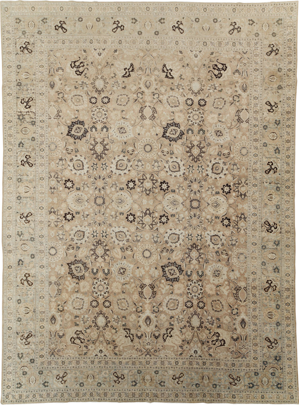 Antique Persian Tabriz Carpet, No.18906 - Staging