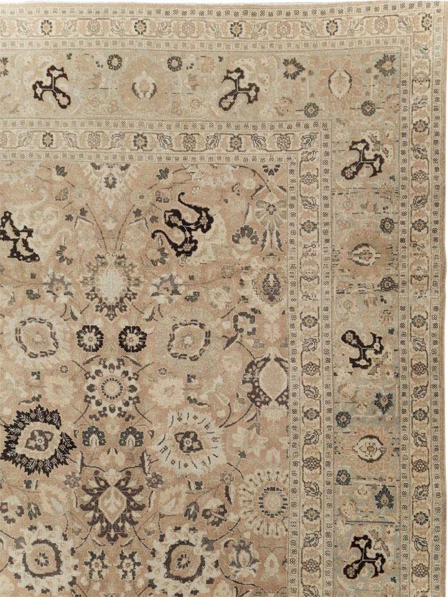 Antique Persian Tabriz Carpet, No.18906 - Staging