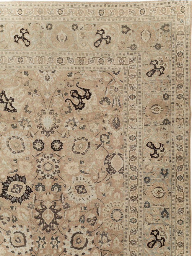 Antique Persian Tabriz Carpet, No.18906 - Staging