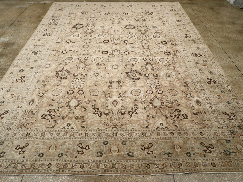 Antique Persian Tabriz Carpet, No.18906 - Staging