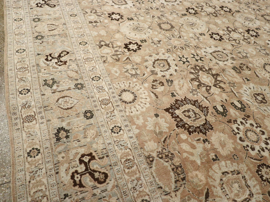 Antique Persian Tabriz Carpet, No.18906 - Staging