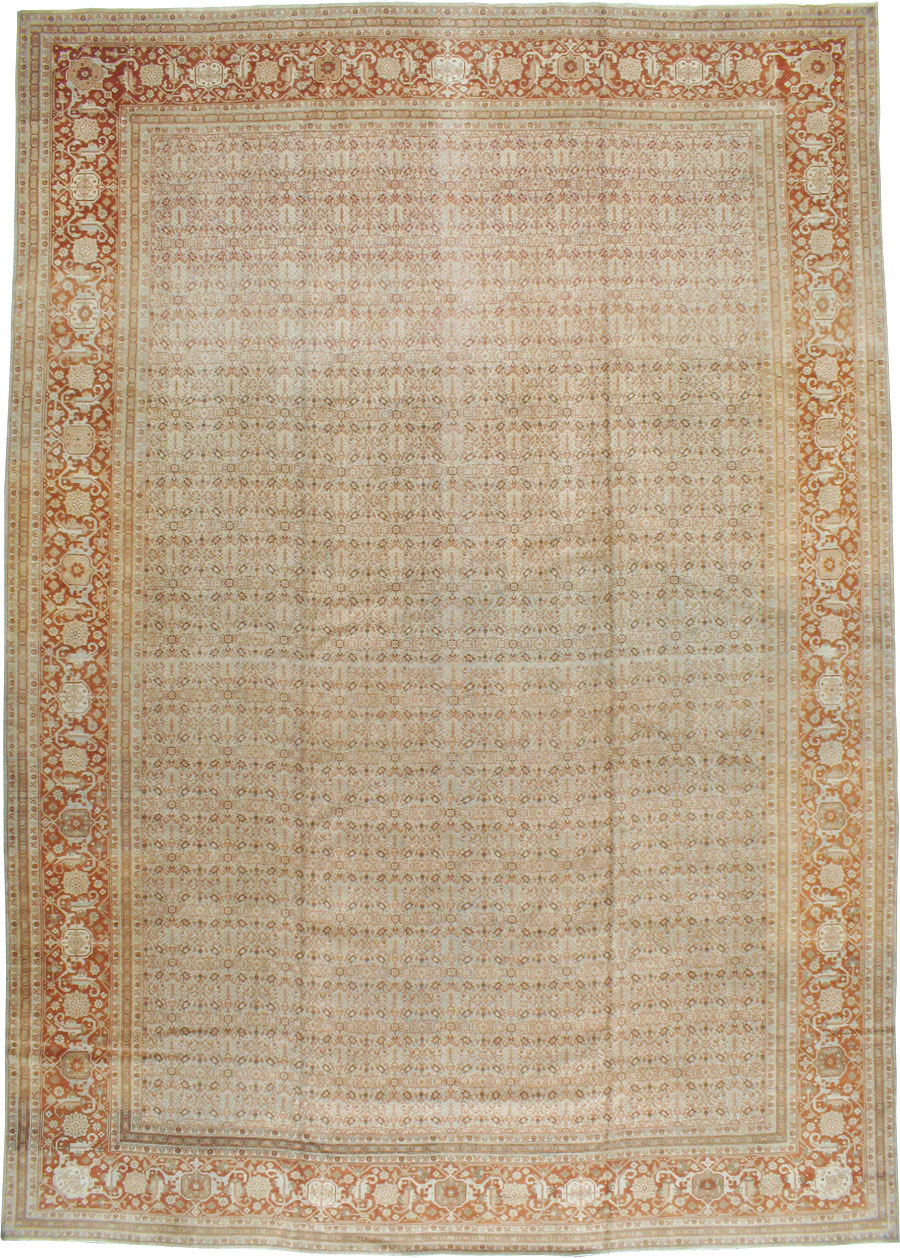Antique Persian Tabriz Carpet, No.18911 - Staging