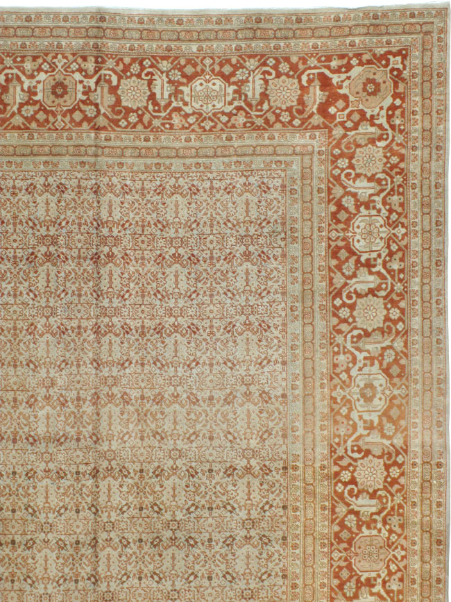 Antique Persian Tabriz Carpet, No.18911 - Staging